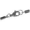 Image de Rayher Fermoir mousqueton p. bijoux, inox, entièrement assemblé platine, 2216221