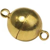 Image de Rayher Fermoir magnétique extra fort p. bijoux, laiton 12mm ø plaqué or, 2224289