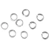 Image de Rayher Anneaux fendus, anneaux bijoux, 10 mm ø, 0,8 mm, 40 pcs argent, 2199622