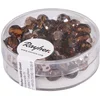 Image de Rayher Perles en verre facettées polies 6 mm ø bte 50 pcs nougat irisé, 14201532