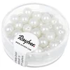 Image de Rayher Renaissance Boîte de 45 Perles de Cire en Verre Mat 6 mm Blanc Neige