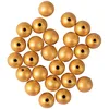 Image de Rayher Perles en bois, doré, 25 pces, 12mm ø, mat, FSC 100%, arts créatifs, bijoux, décoration, porte-clefs-63159616, Or