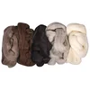 Image de Rayher 53879000 pure laine vierge peignée p. artisanat, 5 couleurs assor. à 25 g, Mélange Naturel.