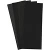 Image de Rayher Papier abrasif, noir, 5 pces., 115X280mm, assortiment 4 grains fins, ponçage manuel humide, à sec, usage multiple, arts créatifs-8947600