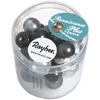 Image de Rayher Renaissance Perles verre ciré ø 10mm 32pc gros trou blanc/gris, 14477000