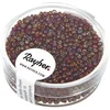 Image de Rayher 14385289 Perles de rocaille avec Reflets Argentés + Rainbow, Weber à 2 mm, Boîte 17 g, Les Fesses