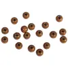 Image de Lot de 115 perles en bois FSC 100 % polies 6 mm de diamètre marron foncé