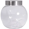 Image de Rayher Hobby Rayher Hobby 46162000 Bonbonnière en verre avec couvercle en métal 16 x 13 x 16 cm, Coleurs Assorties