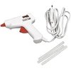 Image de Rayher Mini pistolet à colle électrique basse température pour bois, feutrine ou ruban, 11 x 11 cm, blanc/rouge