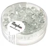 Image de Rayher Perles facettées verre Olive 6x4mmø 50pc irisé cristal de roche, 14203801