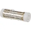 Image de Rayher Bobine de fil de cuivre, couleur argent, ø 0,30 mm, longueur 50m, extensible, multi-usage, art floral, objets décoratifs, bijoux-2402600