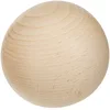 Image de Rayher 6119700 - 1 Boule en bois brut ø 80mm, non percée, p. activités artisanales