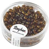 Image de Rayher 1430005 rocailles, 4 mm à Weber, avec Reflets Argentés, Boîte 17 g, D. Marron