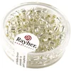 Image de Rayher 1430022 rocailles, 4 mm à Weber, avec reflets argentés, boîte 17 g, argent