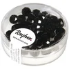 Image de Rayher Perles facettées verre petite roue 6x3 mm ø bte 40pc noir irisé, 14204576