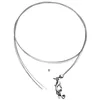 Image de Rayher Collier bijoux 3 rangs +perle à écraser & carabinier 45cm argent, 2120422