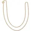 Image de Rayher Hobby 22788616 Chaîne à maillons dorés, 42 cm, 2 x 3 mm, SB-Btl, 1 pièce, Normal