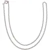 Image de Rayher Hobby 22789606 Chaîne à maillons Argenté 45 cm 2 x 3 mm