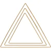 Image de Rayher Anneaux en métal Triangles assortis 1x 20cm-30cm bte 3pcs or, 25221616