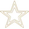 Image de Rayher Anneaux en métal Etoiles assortis, 1x20cm-40cm, bte 3 pcs or, 25224616
