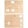 Image de Rayher kit de construction Porte bois Lutin Nisse 15cm, 26pces nature, 64512505
