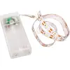 Image de Rayher Ruban/Bande lumineux(-se), 1 pce, longueur 55cm, 16 lampes LED, largeur 8mm, alimentation à piles, minuterie, intérieur, décoration-69232159, Naturel