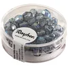 Image de Rayher Kit Perles en verre facettées 6 mm ø bte 50 pcs bleu gris irisé, 14201566