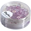 Image de Rayher Perles facettées verre petite roue 6x3mm ø bte 40pc lilas irisé, 14203850