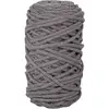 Image de Rayher Braidy Fil de recyclage, 1 pelote de env. 60m, tressé, 4 mm, gris, technique du macramé, 42010558