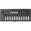 Image de Proxxon Torx 23103 Jeu de 29 douilles 6,3 mm (1/4") et 12,5 mm (12,5 mm) dans un coffret en métal