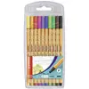 Image de STABILO point 88 8810 Stylo feutre fin rouge, bleu, vert, noir, jaune, orange, violet, rose, vert clair, marron 0.4 mm 10 pc(s)