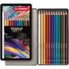 Image de STABILO Coffret de 12 crayons de couleur : Boîtier métallique haut de gamme pour un rangement élégant et pratique