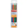 Image de Stylo encre gel - STABILO pointVisco - pochette 4 stylos - noir/bleu/rouge/vert