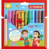 Image de STABILO Cappi - Feutre de coloriage - Étui carton x 12 feutres pointe moyenne + 1 lacet d'attache