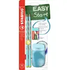 Image de STABILO EASYgraph S - Crayon graphite ergonomique - Set scolaire x 2 crayons papier HB + taille-crayon + gomme - bleu - Gaucher