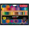 Image de STABILO Pen 88 Feutre à pointe fine ARTY, Pochette carton de 65 couleurs /Arts et loisirs créatifs