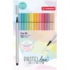 Image de STABILO - Feutre de coloriage - Pen 68 - Etui carton x 15 feutres de coloriage pointe moyenne - coloris pastel asssortis - Edition Pastellove