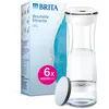Image de Brita Carafe Filtrante Blanc/Gris 1,3L - Inclus 6 Filtres MicroDisc - Filtre le Chlore et les Substances Altérant le Goût - Sans BPA - Facile à Utiliser