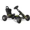 Image de Ferbedo Go Kart AT X-Racer 105007 (Kart Noir avec Volant sonore et pneus gonflables, à partir d'environ 3-8 Ans) 102 x 60 x 64 cm