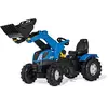 Image de Rolly Toys 611256 New Holland RollyFarmtrac New Holland Siège réglable pour enfant de 3 à 8 ans avec système d'attelage avant et arrière