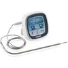 Image de Leifheit Thermomètre à four et BBQ numérique, thermomètre de cuisine avec niveaux de cuisson prédéfinis, thermomètre de cuisson à piles avec minuterie