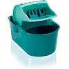 Image de Leifheit Essore-housse Profi Compact, seau essoreur pour housse de nettoyage, seau nettoyage 8 L avec anse de transport, pratique et sans effort