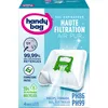 Image de Handy Bag Sacs aspirateur PH86/PH99 x4sacs - Compatibles Philips, Electrolux, AEG, Tornado - 99,99% des poussières retenues - Fermeture facile - Filtre anti-allergène - 60% de matériaux recyclés
