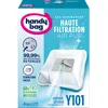 Image de Handy Bag 4 Sacs Aspirateurs, Pour Aspirateurs Daewoo et Samsung, Fermeture Hermétique, Filtre Anti-Allergène, Filtre Moteur, Y101, Blanc