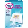 Image de Handy Bag - Sacs aspirateur de dépannage X001 x3sacs - Compatibles avec la majorité des aspirateurs traineaux - 99,50% des poussières retenues