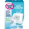 Image de Handy Bag - Sacs aspirateur Y30 x4sacs - Compatibles Moulinex, Rowenta, LG - 99,99% des poussières retenues - Fermeture facile - Filtre anti-allergène - 50% de matériaux recyclés ou renouvelables