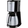 Image de Melitta Cafetière à Filtre avec Verseuse Isotherme en Acier Inoxydable, Sélecteur d’Arôme, Enjoy Top Therm, Noir/Acier Brossé, 1017-08