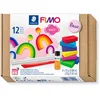 Image de STAEDTLER FIMO soft 8023 Coffret débutant   9 x 25 g, vernis & 2 outils