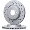 Image de ATE 24.0128-0209.2 Disque de frein Avant droit Ø345,0mm Hauteur: 52,5mm Épaisseur: 28,0mm Cercle de percage -Ø: 120,0mm disque de frein à deux pièces perforé/ventilé de l'intérieur