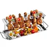 Image de GEFU GE89259 Support pour Cuisses de Poulet Barbecue Acier Inoxydable Inox 43,5 x 15,8 x 15,5 cm